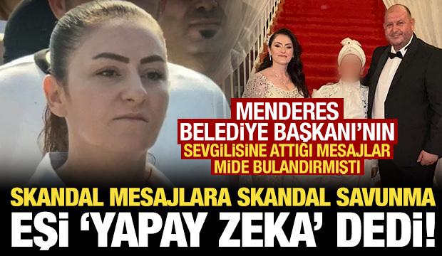 Skandal mesajları ortaya çıkmıştı: Menderes Belediye Başkanı Çiçek'in eşinden ilk yorum!