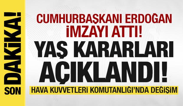Son dakika: YAŞ kararları açıklandı!
