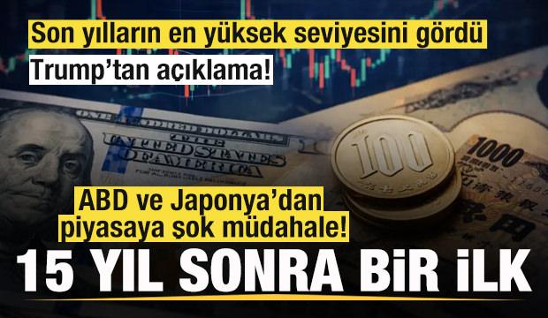  Son yılların en yüksek seviyesini gördü! ABD ve Japonya'dan piyasaya şok müdahale! 