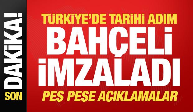 Terörsüz Türkiye sürecinde kritik adım! Bahçeli imzayı attı