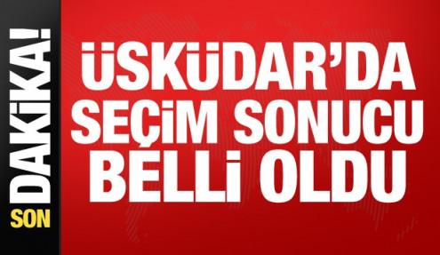 Üsküdar Belediyesi'nde seçim sonucu belli oldu