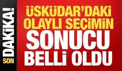 Üsküdar Belediyesi'nde seçim sonucu belli oldu