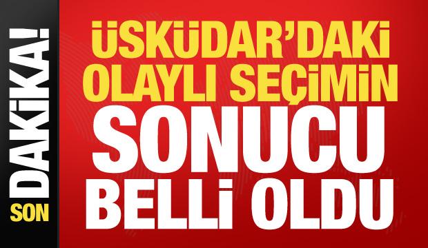 Üsküdar Belediyesi'nde seçim sonucu belli oldu