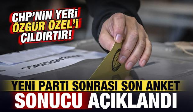 Yeni Parti sonrası son anket sonuçları açıklandı: CHP yine ikinci parti oldu