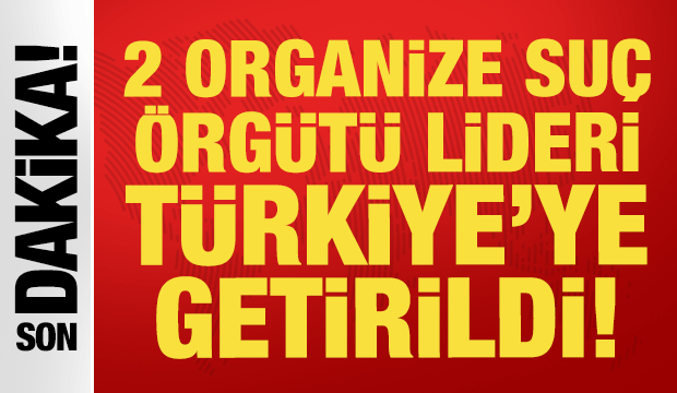 2 organize suç örgütü elebaşı Gürcistan'dan Türkiye'ye iade edildi