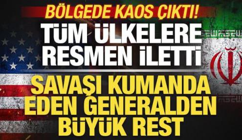 Bölgede kaos çıktı! Savaşı kumanda eden generalden büyük rest! Tüm ülkelere iletti