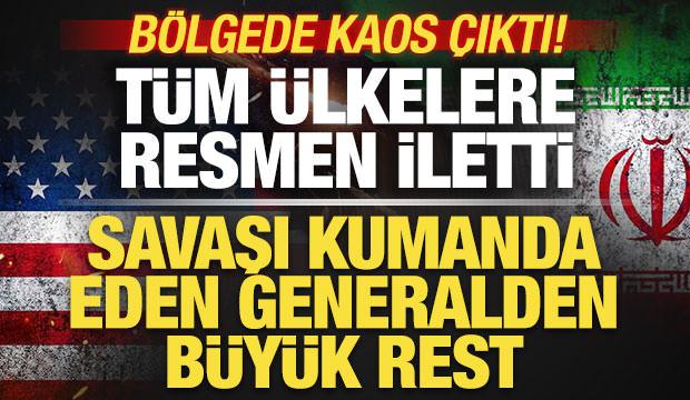 Bölgede kaos çıktı! Savaşı kumanda eden generalden büyük rest! Tüm ülkelere iletti