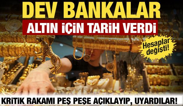  Dev kurumlardan altın için çarpıcı tahmin: Hesaplar değişti! Rekor fiyat için tarih verdi