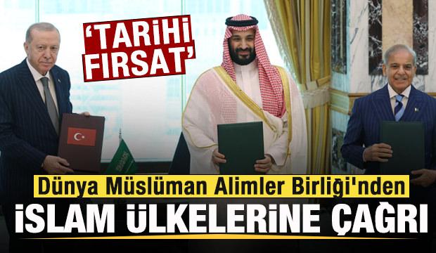 Dünya Müslüman Alimler Birliği'nden İslam ülkelerine Mekke anlaşması çağrısı