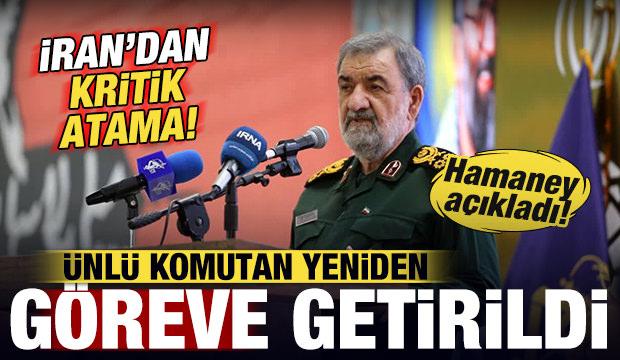 İran'dan kritik atama! Ünlü komutan yeniden göreve getirildi! Hamaney açıkladı