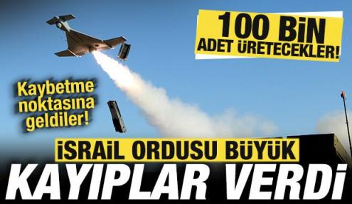 İsrail ordusu büyük kayıplar verdi! Kaybetme noktasına geldiler: 100 bin adet üretecekler!