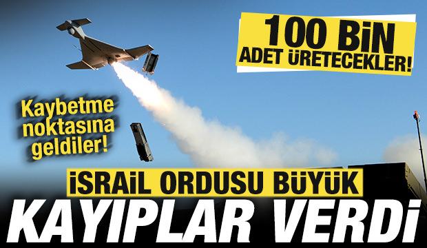 İsrail ordusu büyük kayıplar verdi! Kaybetme noktasına geldiler: 100 bin adet üretecekler!