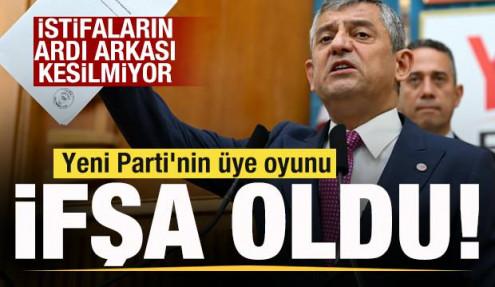 İstifaların ardı arkası kesilmiyor! Yeni Parti'nin üye oyunu ifşa oldu!