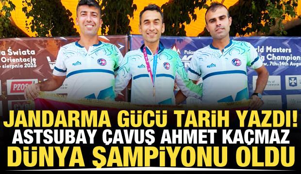 Jandarma G&uuml;c&uuml; tarih yazdı! Astsubay &Ccedil;avuş Ahmet Ka&ccedil;maz D&uuml;nya Şampiyonu