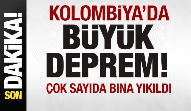 Son dakika: Kolombiya'da büyük deprem! 7,4'le sallandı