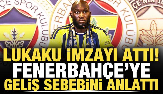 Lukaku 'Beni &ccedil;eken şey' diyerek Fenerbah&ccedil;e'ye geliş sebebini a&ccedil;ıkladı!
