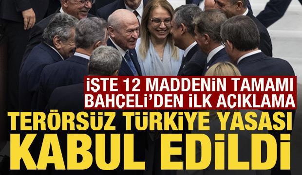 Son Dakika: Terörsüz Türkiye yasası Meclis'te kabul edildi: İşte 12 maddenin tamamı