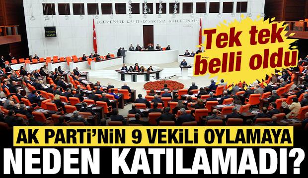 'Terörsüz Türkiye: AK Parti'nin 9 milletvekili oylamaya neden katılamadı?
