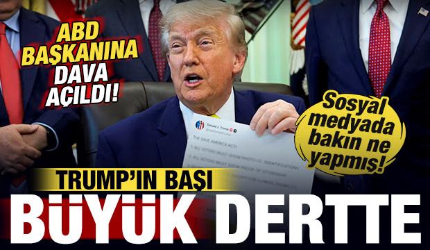 Trump'ın başı büyük dertte: ABD Başkanına dava açıldı! Sosyal medyada bakın ne yapmış
