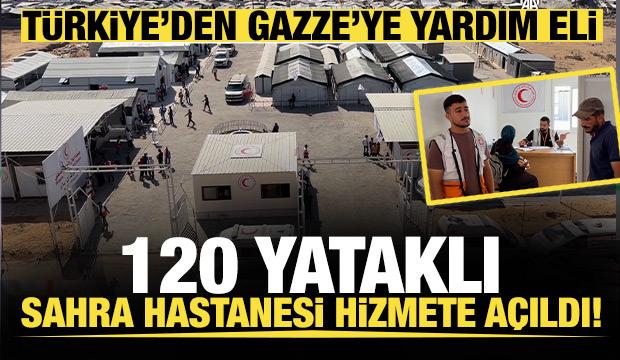 T&uuml;rkiye'nin desteğiyle Gazze'de 120 yataklı sahra hastanesi hizmete a&ccedil;ıldı