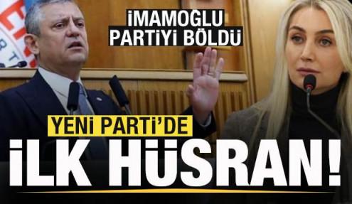 Yeni Parti'de ilk hüsran! Dilek İmamoğlu partiyi böldü