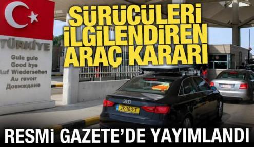 Yurt dışından getirilen araçlarda yeni dönem