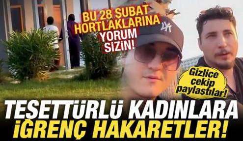 Tesettürlü kadınlara iğrenç hakaretler! Gizlice çekip paylaştılar! Soruşturma başlatıldı