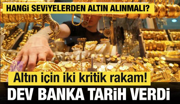 Altında sert düşüş kapıda mı? Hesap değişti! Dev banka altın alınacak seviyeyi açıkladı!
