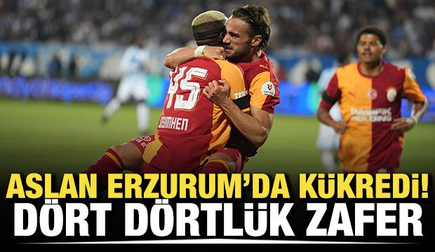 Aslan, Erzurum'da kükredi! Dört dörtlük zafer
