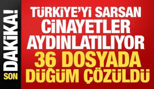 Bakan Gürlek duyurdu: 36 dosyada 41 maktulün ölümü aydınlatıldı