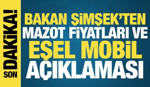 Bakan Şimşek'ten mazot fiyatları ve eşel mobil sistemi açıklaması