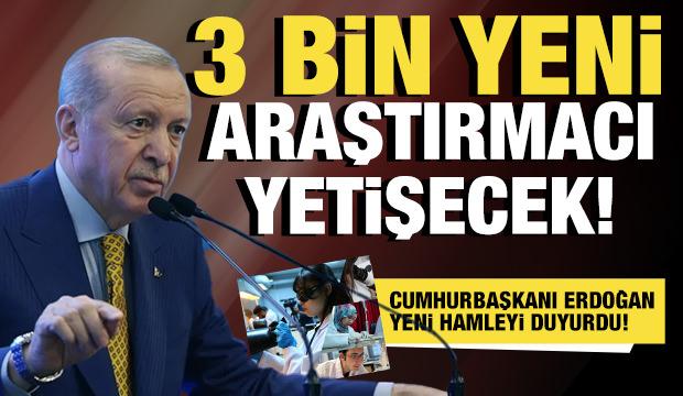 Cumhurbaşkanı Erdoğan a&ccedil;ıkladı: Teknoloji geleceği i&ccedil;in 3 bin yeni araştırmacı yetişecek
