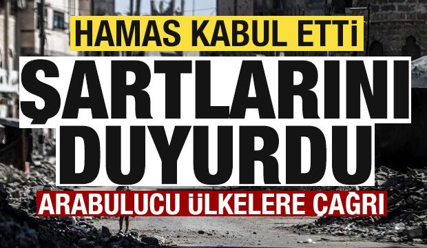 Gazze'de sıcak gelişme! Hamas kabul etti, şartlarını duyurdu! Arabulucu ülkelere çağrı