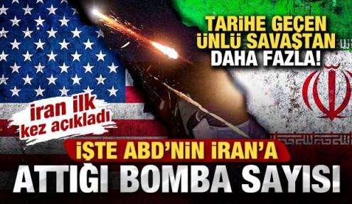 İran ilk kez açıkladı! İşte ABD'nin İran'a attığı bomba sayısı! Ünlü savaştan daha fazla