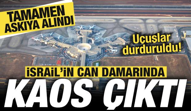 İsrail'in can damarında kaos çıktı! Uçuşlar durduruldu! Tamamen askıya alındı