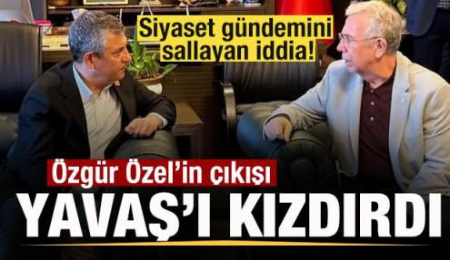 Özgür Özel'in çıkışı Mansur Yavaş'ı kızdırdı! Siyaset gündemini sallayan iddia!