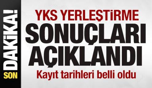 Son dakika: 2026 YKS yerleştirme sonuçları açıklandı