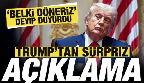 Trump'tan son dakika açıklaması: Belki İran ile müzakereye döneriz