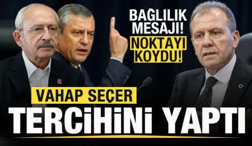 Vahap Seçer tercihini yaptı! CHP mi, Yeni Parti mi? Noktayı koydu