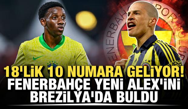 18'lik 10 numara geliyor! Fenerbah&ccedil;e yeni Alex'ini Brezilya'da buldu