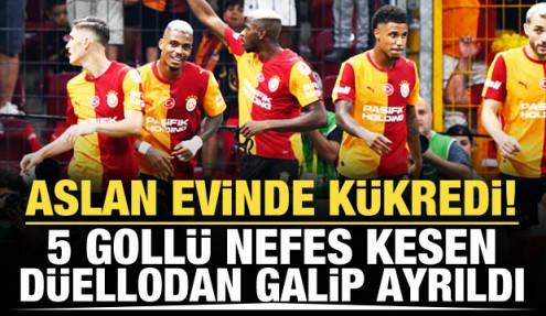 Aslan evinde kükredi! 5 gollü düellodan galip çıktı