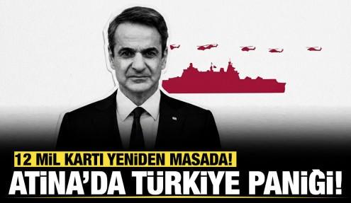 Atina’da Türkiye paniği: 12 mil tehdidini yeniden masaya koydular