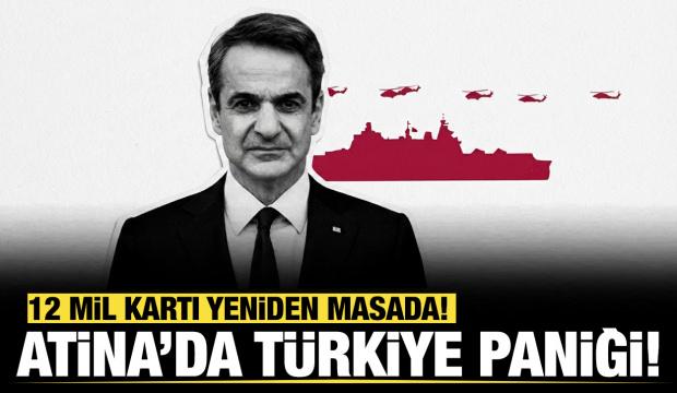 Atina’da Türkiye paniği: 12 mil tehdidini yeniden masaya koydular