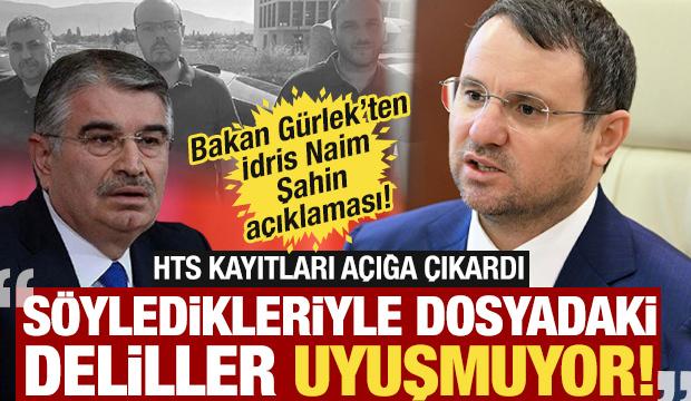 Bakan Gürlek'ten 'İdris Naim Şahin' açıklaması! 'Söyledikleriyle deliller tutmuyor!'