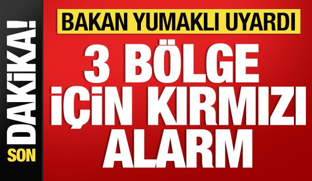 Bakan Yumaklı'dan orman yangını uyarısı: 3 bölge için kırmızı alarm