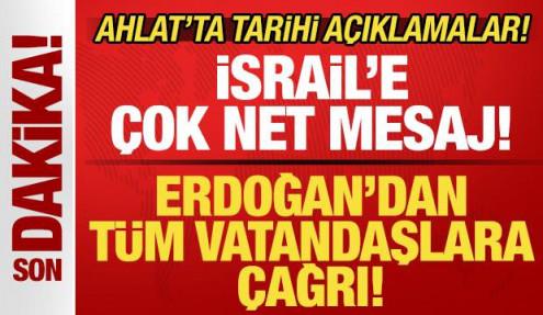 Başkan Erdoğan'dan tüm vatandaşlara çağrı! İsrail'e çok net mesaj: Müsaade etmeyeceğiz!
