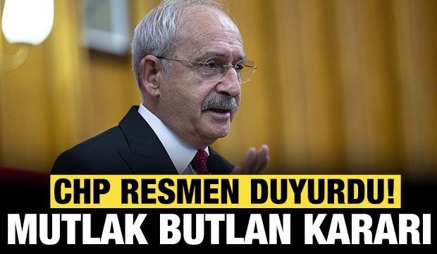 CHP'den "mutlak butlan" kararı: Resmen duyurdular!