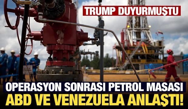 Operasyon sonrası petrol masası: ABD ve Venezuela anlaştı!