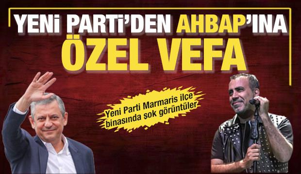 Özel vefa: Yeni Parti Marmaris’teki ilçe binasının açılışında Haluk Levent şarkısı çaldı