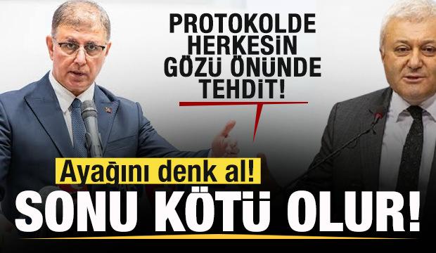 Protokolde herkesin gözü önünde Cemil Tugay'a tehdit iddiası: Ayağını denk al!